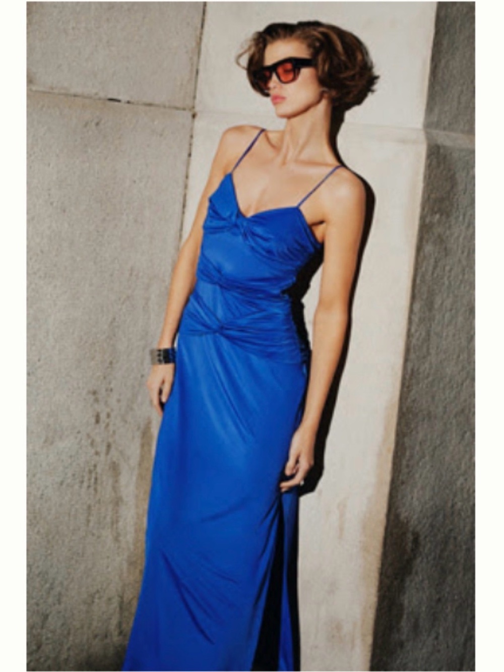 Brand New SUNDAY IN BROOKLYN TWIST-FRONT FITTED MIDI DRESS